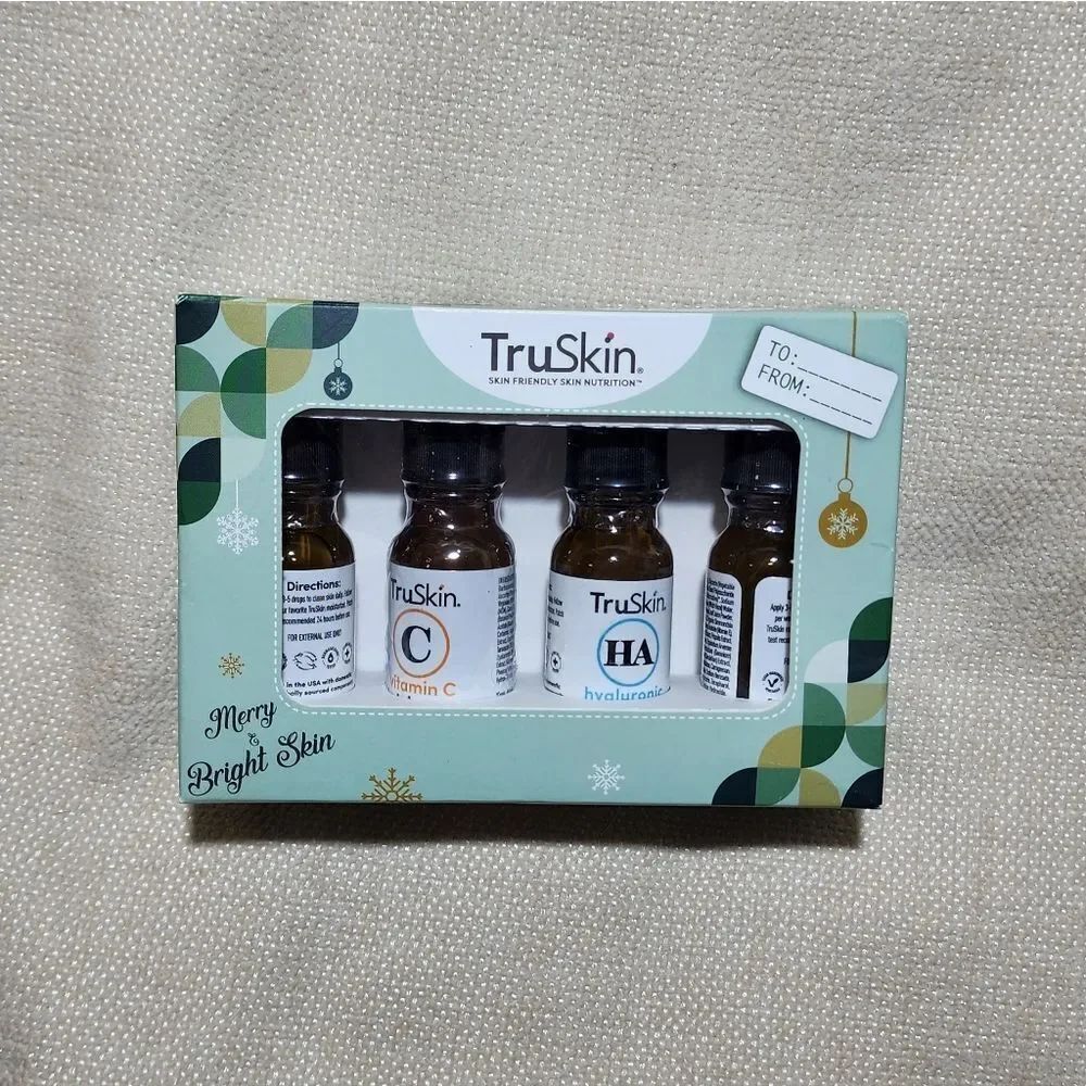 NEW TruSkin Vitamin C HA Niacinamide Retinol Facial Serum Set 4 x 12ml Travel